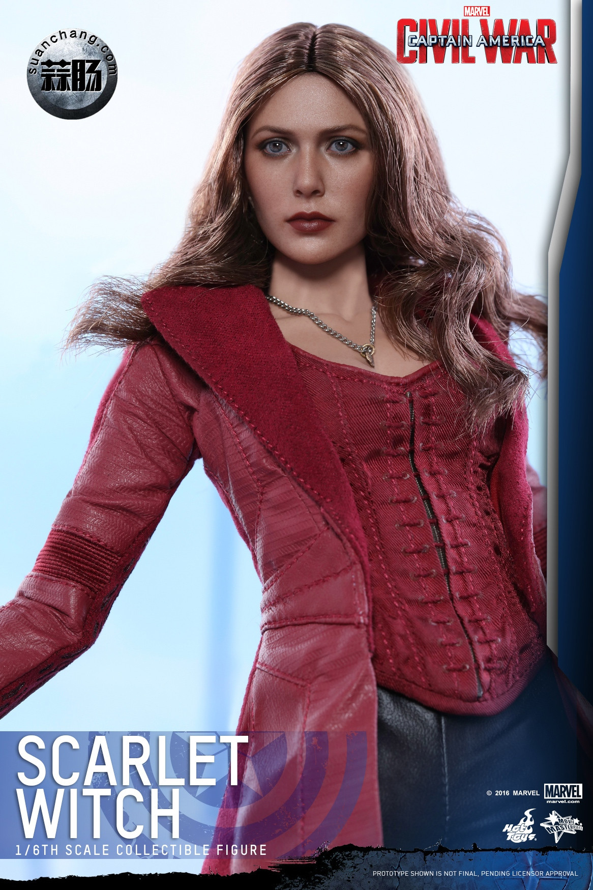 hottoys 新品:《美国队长3:内战》- scarlet witch/绯红女巫 3.