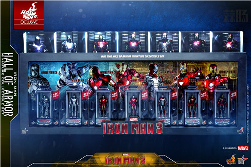 Hot Toys - Iron Man 3 - Iron Man Hall of Armor Miniature Collectible Set - PR1.jpg