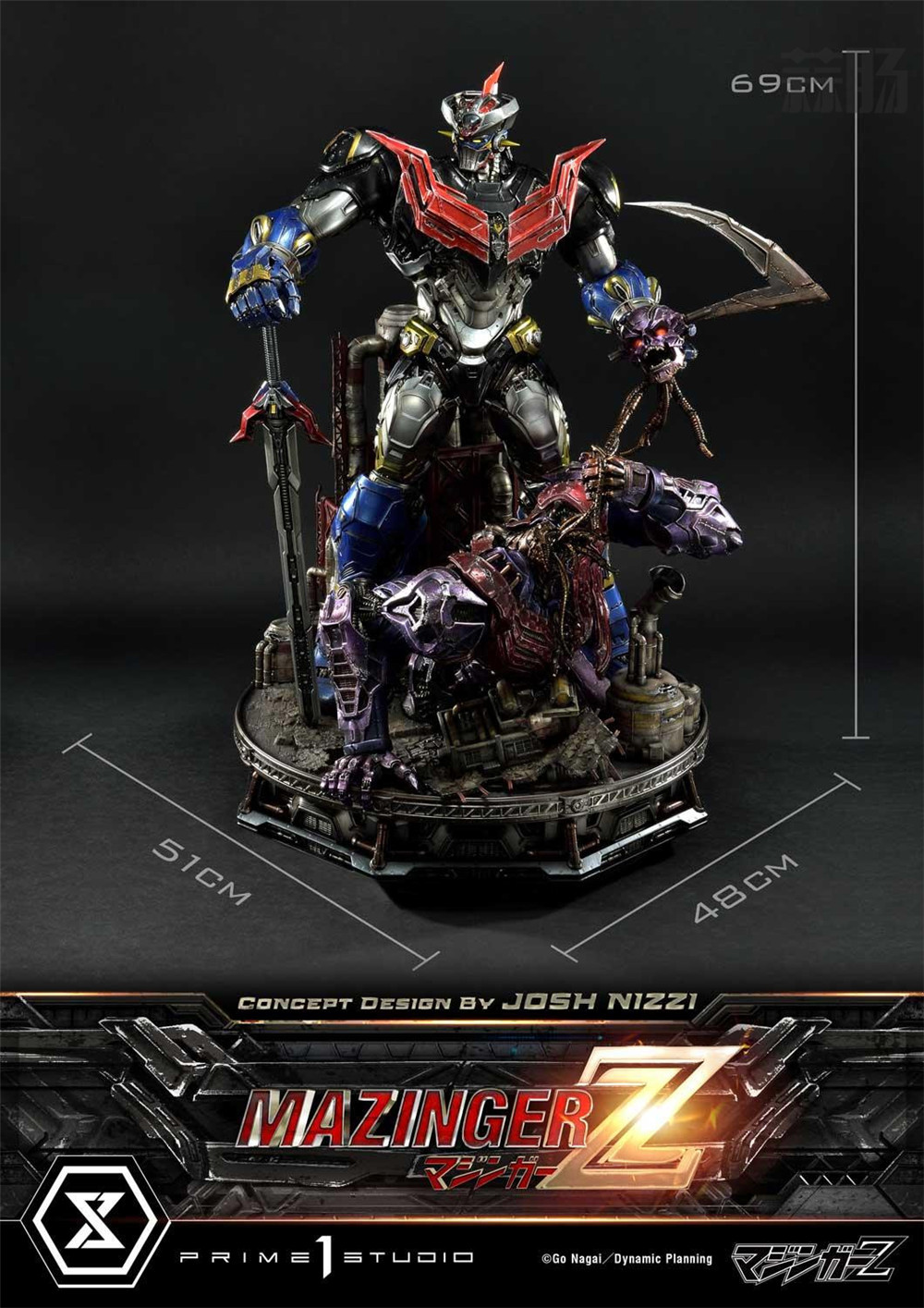 P1S推出UDMMZ-01《魔神Z》魔神Z by Josh Nizzi 雕像-雕像-蒜肠网