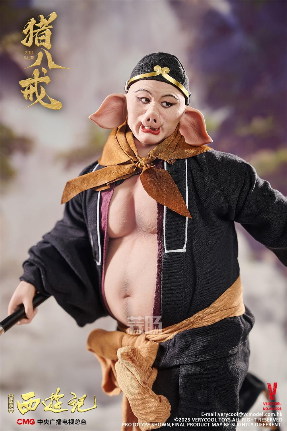 威酷模玩推出央视86版《西游记》猪八戒1/6可动人偶-模型玩具-蒜肠网