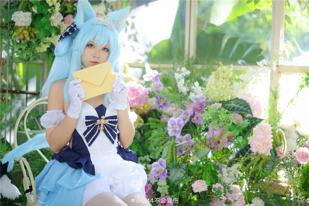 《碧蓝航线》凉波-舞会前的着装准备Cosplay WB:G44不会受伤